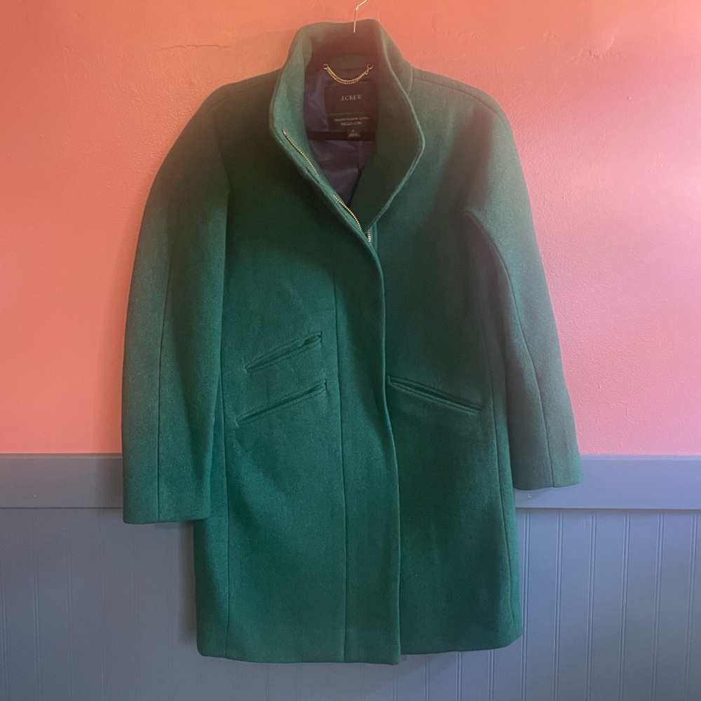 J Crew Cocoon coat in Italian stadium-cloth wool blend